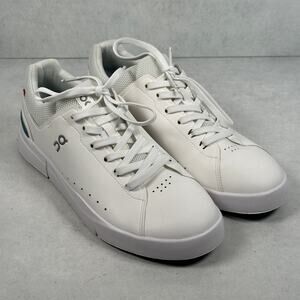 On The Roger Advantage Shoes Mens Size 10 White Tennis Sneaker CloudTec